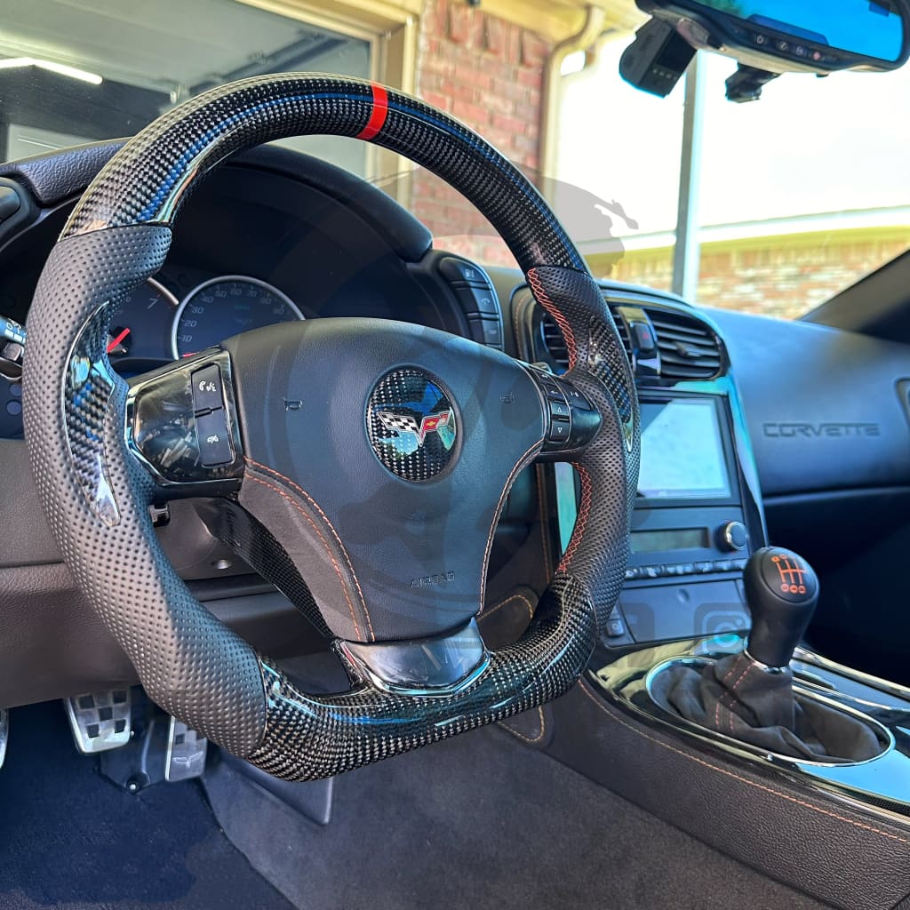 2006-2013 C6 Chevrolet Corvette Custom Carbon Fiber Steering Wheel Steering Wheels