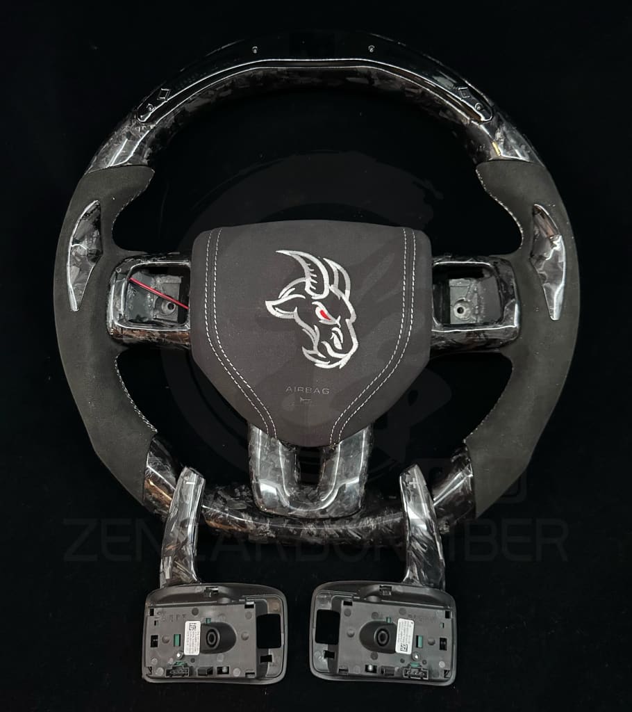 2011-2014 Dodge Charger/Challenger/Durango Carbon Fiber Steering Wheel (non-SRT8) Steering Wheels