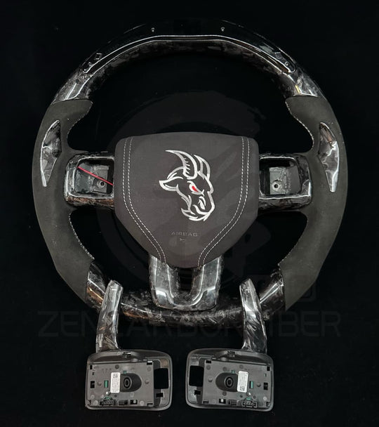 2011-2014 Dodge Charger/Challenger/Durango Carbon Fiber Steering Wheel (non-SRT8) Steering Wheels