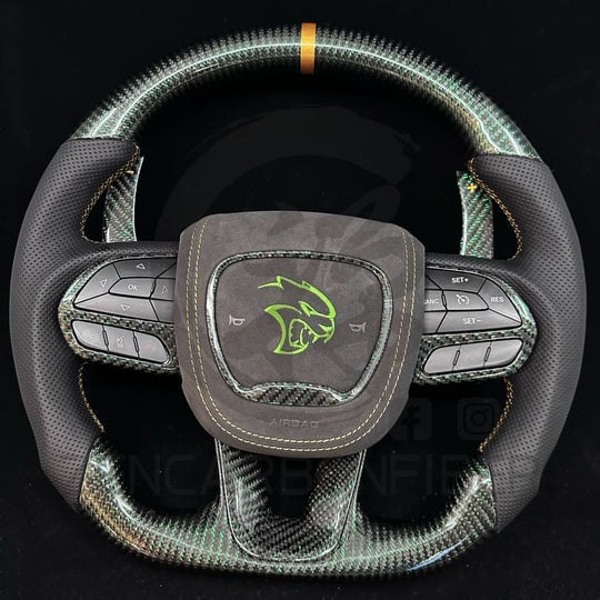 2015-2023 Dodge Charger/Challenger/Durango/WK2 Jeep SRT/Trackhawk Carbon Fiber Steering Wheel Steering Wheels