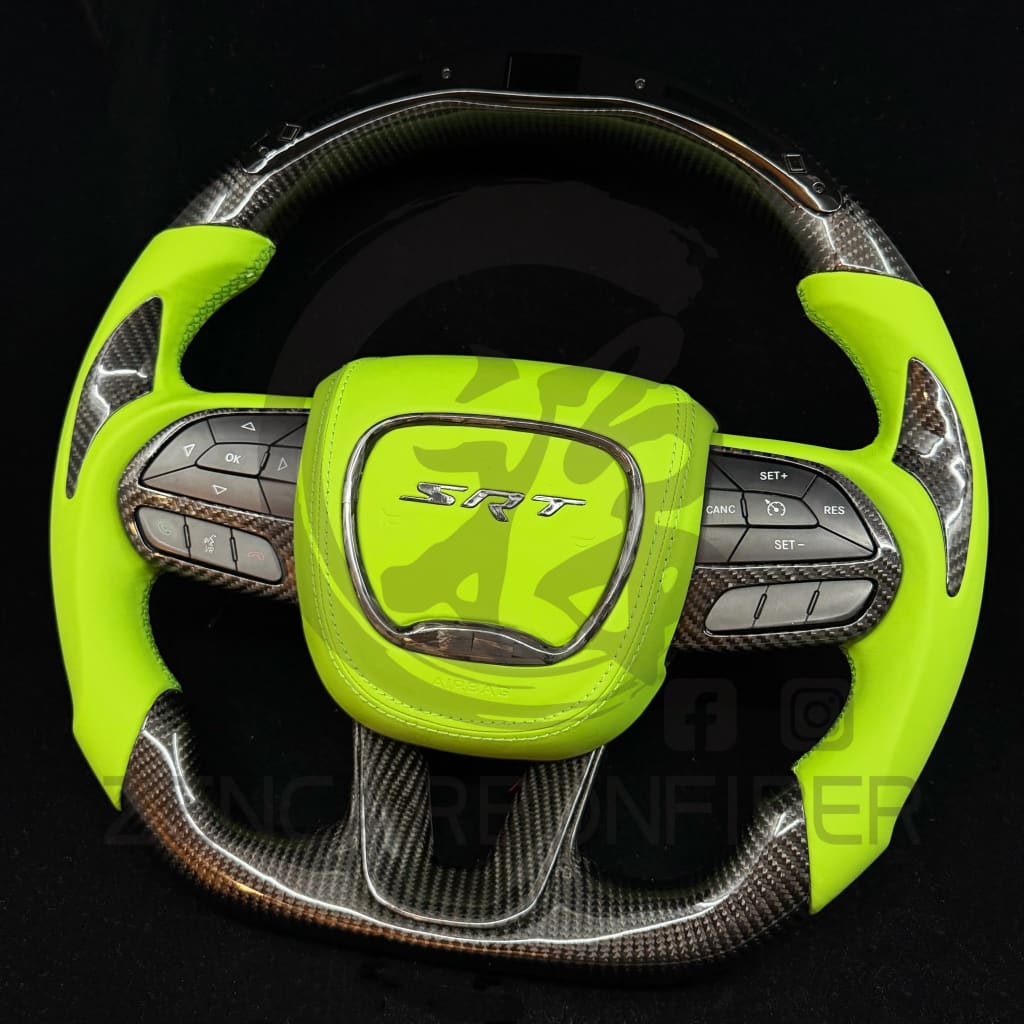 2015-2023 Dodge Charger/Challenger/Durango/WK2 Jeep SRT/Trackhawk Carbon Fiber Steering Wheel Steering Wheels