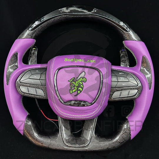 2015-2023 Dodge Charger/Challenger/Durango/WK2 Jeep SRT/Trackhawk Carbon Fiber Steering Wheel Steering Wheels