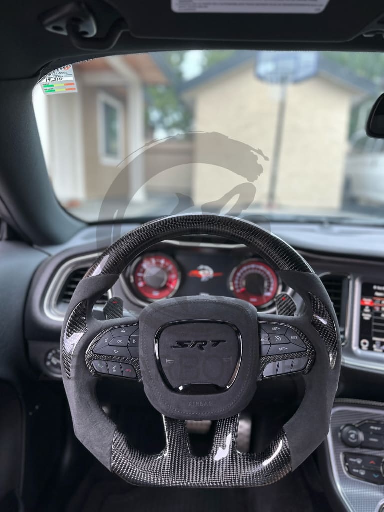 2015 + Dodge Charger/Challenger/Durango/Wk2 Jeep Srt/Trackhawk Carbon Fiber Steering Wheel