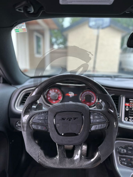 2015 + Dodge Charger/Challenger/Durango/Wk2 Jeep Srt/Trackhawk Carbon Fiber Steering Wheel