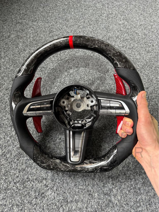 2019 + Mazda 3 Carbon Fiber Steering Wheel Steering Wheel