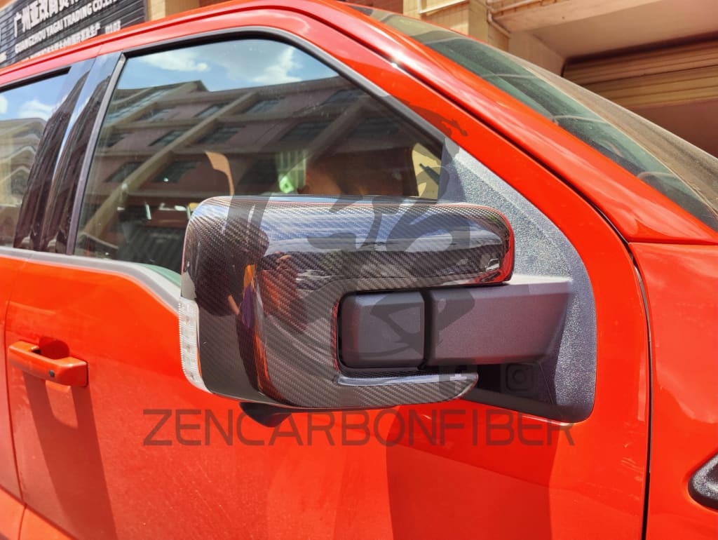 2021+ Ford F150/Raptor Carbon Fiber Mirror Covers – Zencarbonfiber