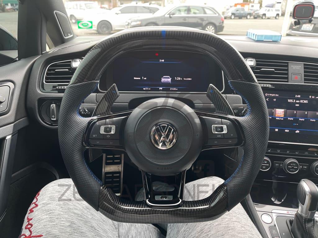 Mk7 Gti/r/jetta Gli Carbon Fiber Steering Wheel