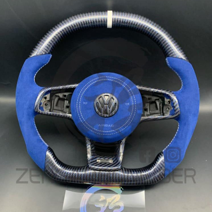 2015-2021 Volkswagen/vw Golf Mk7 Gti/r/jetta Gli Carbon Fiber Steering Wheel