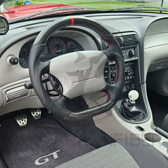 1994-2004 Ford Mustang SN95 Carbon Fiber Steering Wheel Steering Wheels