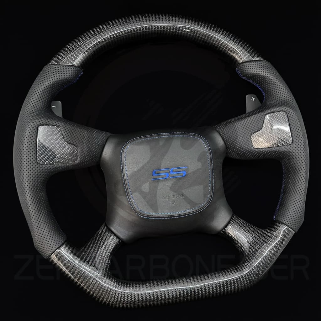 1998-2002 Chevrolet Silverado/Blazer/S10/Tahoe/Suburban GMC Sierra/Yukon Carbon Fiber Steering Wheel - Steering Wheels