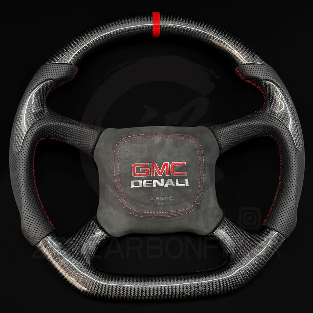 1998-2002 Chevrolet Silverado/Blazer/S10/Tahoe/Suburban GMC Sierra/Yukon Carbon Fiber Steering Wheel - Steering Wheels
