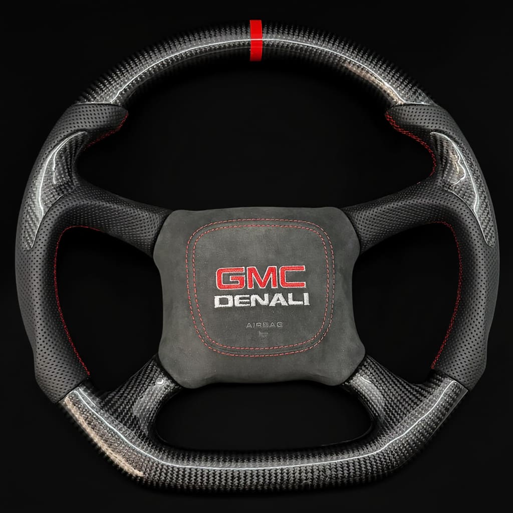 1998-2002 Chevrolet Silverado/Blazer/S10/Tahoe/Suburban GMC Sierra/Yukon Carbon Fiber Steering Wheel - Steering Wheels
