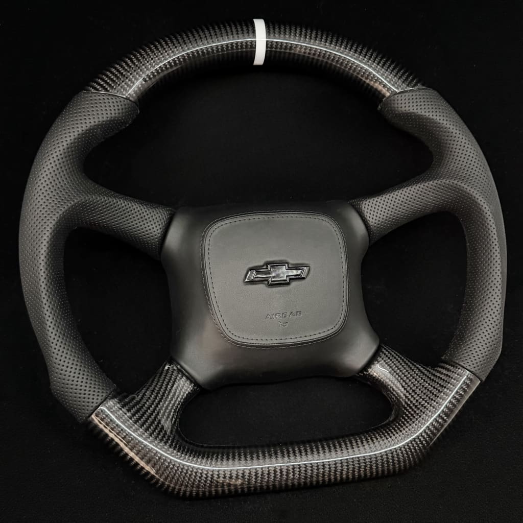 1998-2002 Chevrolet Silverado/Blazer/S10/Tahoe/Suburban GMC Sierra/Yukon Carbon Fiber Steering Wheel - Steering Wheels