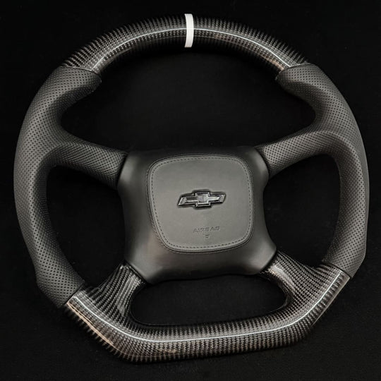 1998-2002 Chevrolet Silverado/Blazer/S10/Tahoe/Suburban GMC Sierra/Yukon Carbon Fiber Steering Wheel - Steering Wheels