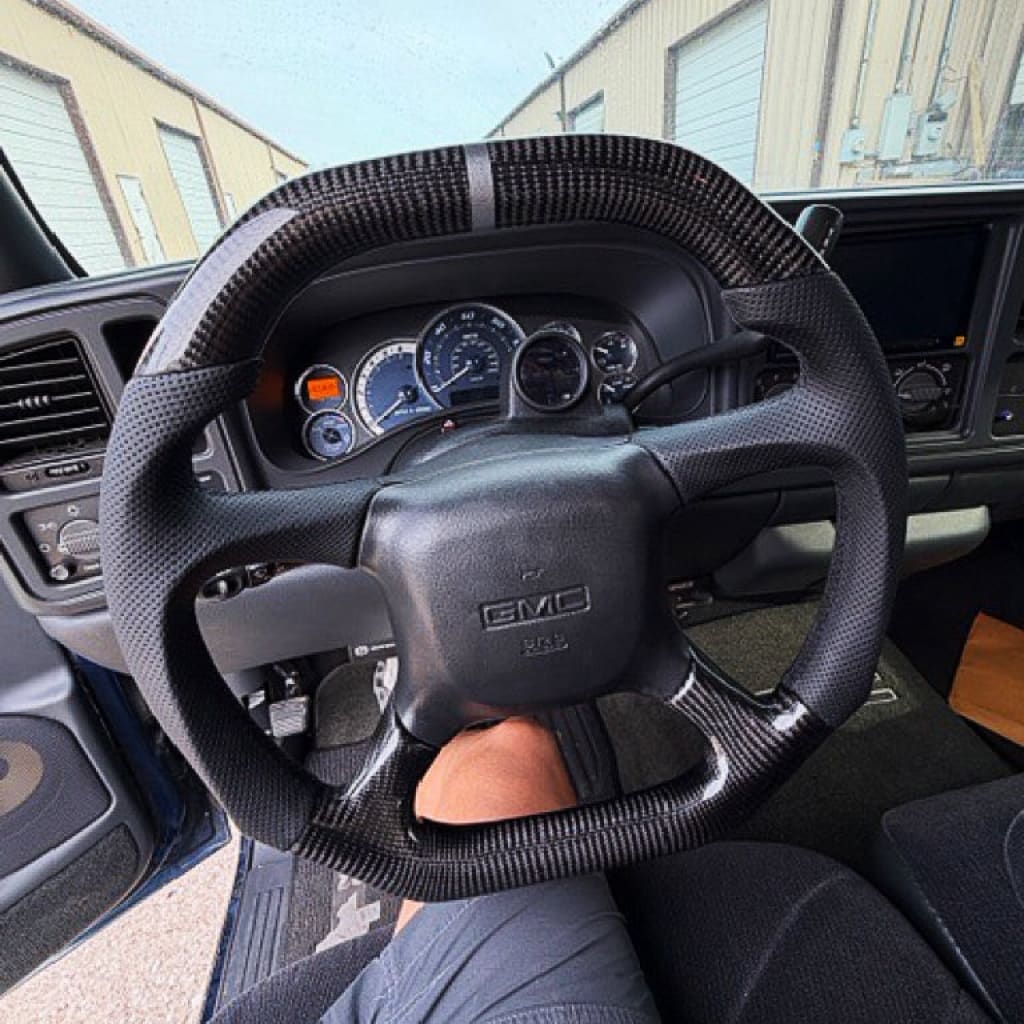 1998-2002 Chevrolet Silverado/Blazer/S10/Tahoe/Suburban GMC Sierra/Yukon Carbon Fiber Steering Wheel Steering Wheels
