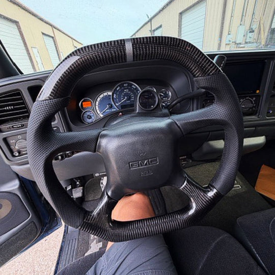 1998-2002 Chevrolet Silverado/Blazer/S10/Tahoe/Suburban GMC Sierra/Yukon Carbon Fiber Steering Wheel Steering Wheels