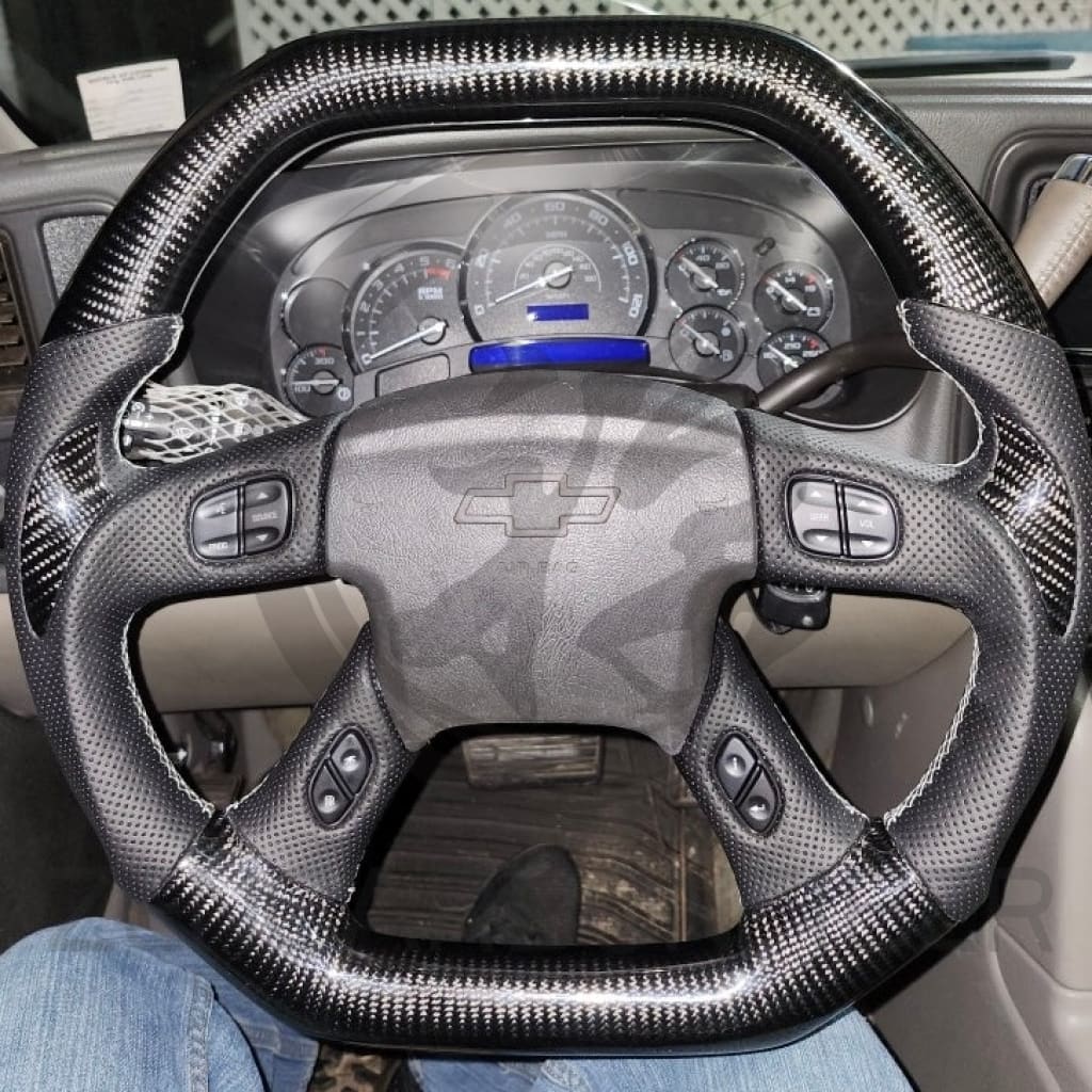 2003-2006 Chevrolet Silverado/TRAILBLAZER GMC YUKON/SIERRA Carbon Fiber Steering Wheel Steering Wheels