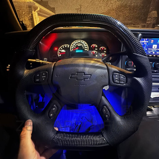 2003-2006 Chevrolet Silverado/TRAILBLAZER/Tahoe GMC YUKON/SIERRA Carbon Fiber Steering Wheel Steering Wheels