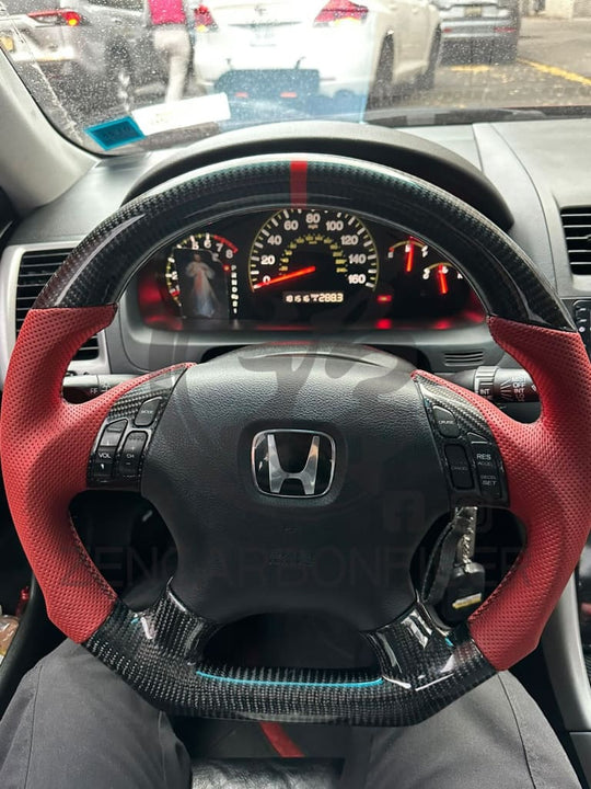 2003-2007 7Th Gen Honda Accord Carbon Fiber Steering Wheel Steering Wheel