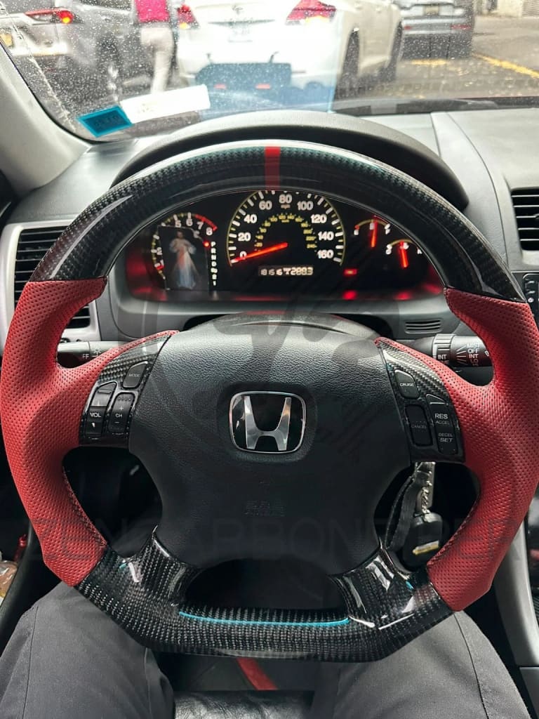 2003-2007 7Th Gen Honda Accord Carbon Fiber Steering Wheel Steering Wheel