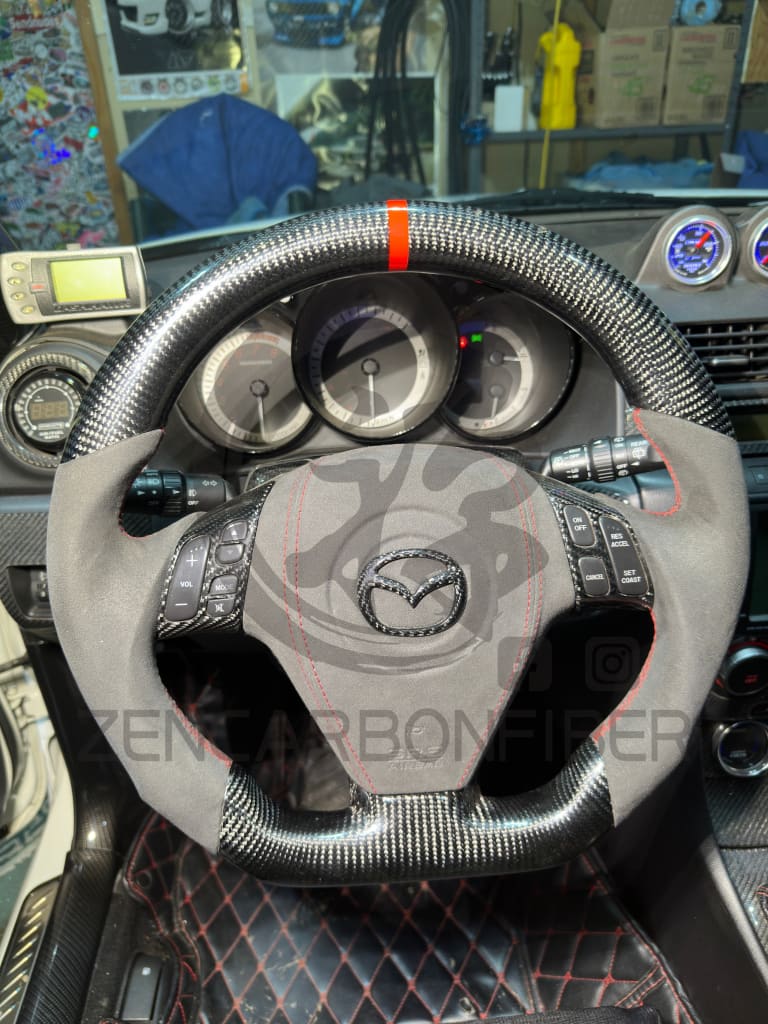 2003-2009 Mazdaspeed3/Mazda3 Carbon Fiber Steering Wheel Steering Wheel