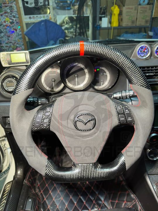 2003-2009 Mazdaspeed3/Mazda3 Carbon Fiber Steering Wheel Steering Wheel