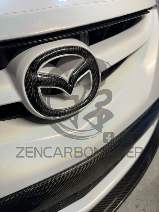 2003-2015 Mazda3/Mazda6 Carbon Fiber Front Emblem Replacement