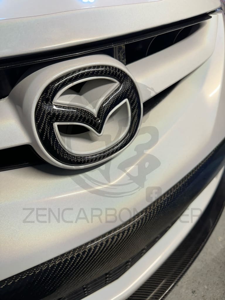 2003-2015 Mazda3/Mazda6 Carbon Fiber Front Emblem Replacement