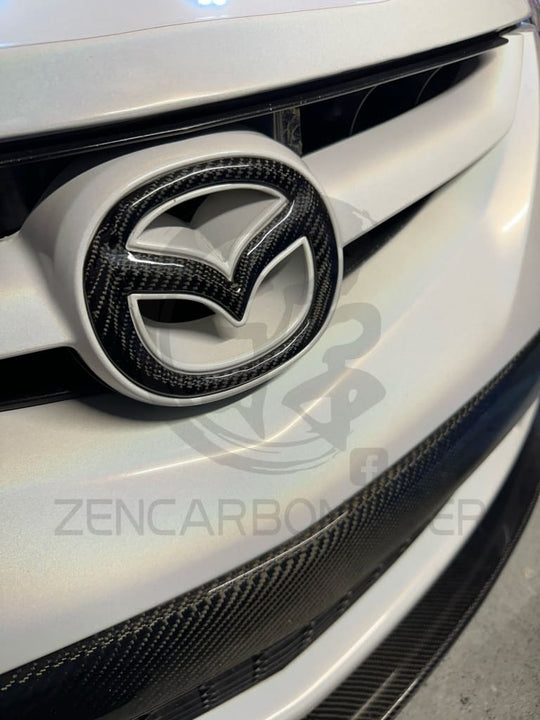 2003-2015 Mazda3/Mazda6 Carbon Fiber Front Emblem Replacement