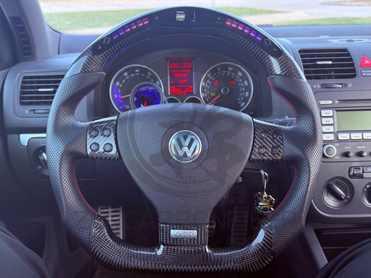 Volkswagen/VW MK5 Golf/Jetta Carbon Fiber Steering Wheel Steering Wheels