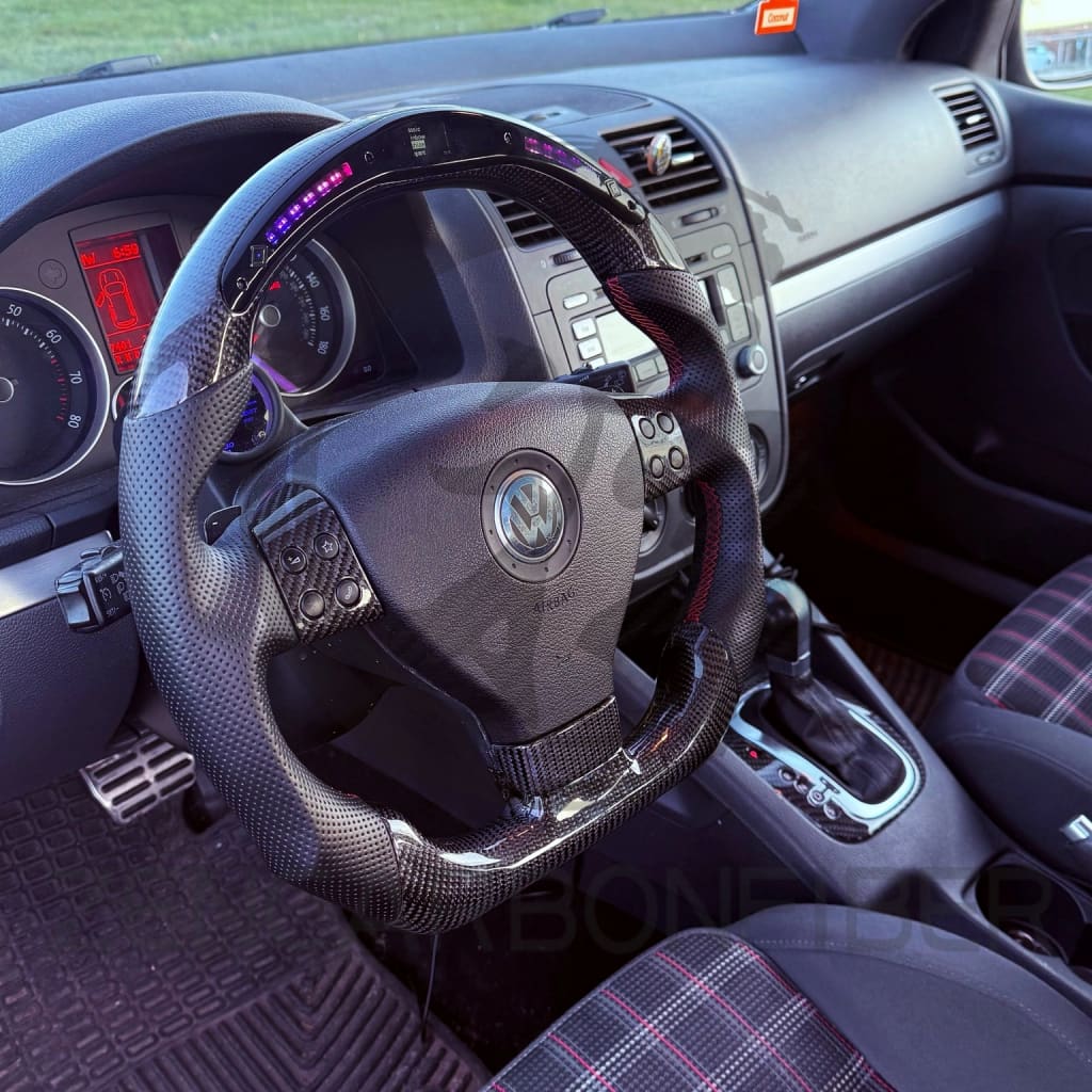 2004-2009 Volkswagen/VW MK5 Golf/Jetta Carbon Fiber Steering Wheel - Steering Wheels