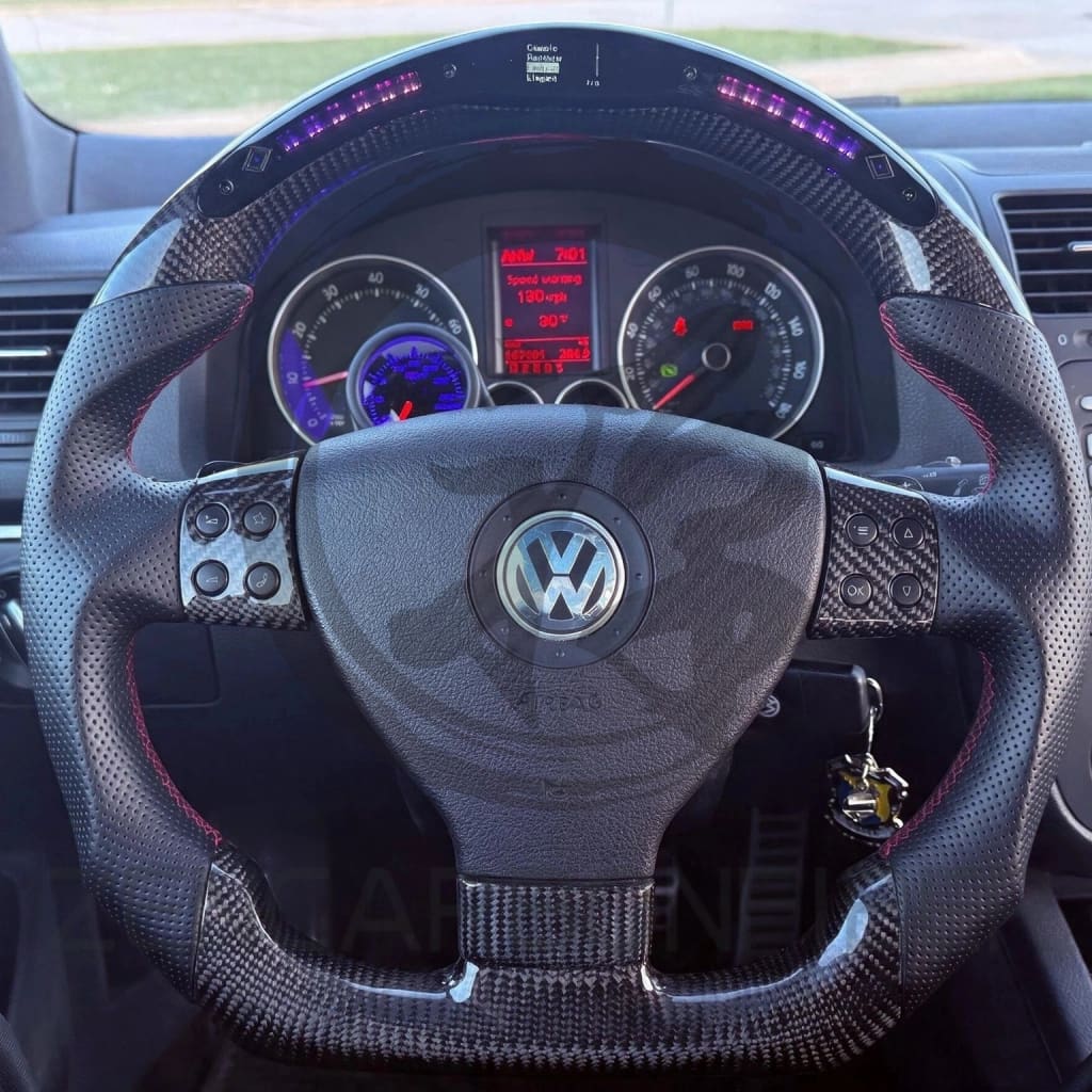 2004-2009 Volkswagen/VW MK5 Golf/Jetta Carbon Fiber Steering Wheel - Steering Wheels