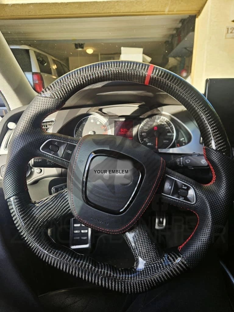 2004-2011 Audi B7/B8/8P A3/S3/RS3 A4/S4/RS4 A5/S5/RS5 Carbon Fiber Steering Wheel - Steering Wheels