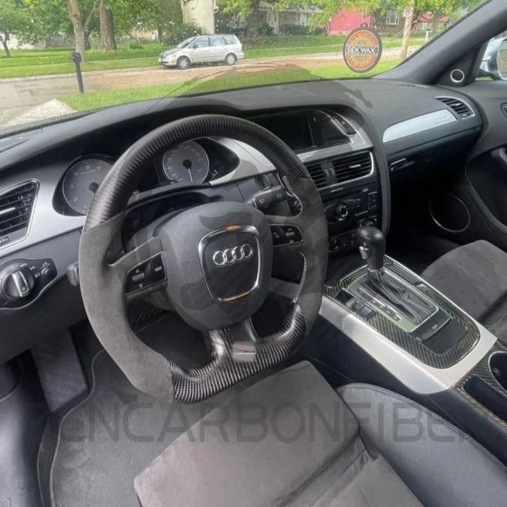 2004-2011 Audi B7/B8/8P A3/S3/RS3 A4/S4/RS4 A5/S5/RS5 Carbon Fiber Steering Wheel - Steering Wheels