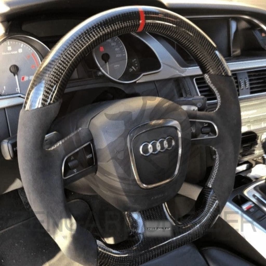 2004-2011 Audi B7/B8/8P A3/S3/RS3 A4/S4/RS4 A5/S5/RS5 Carbon Fiber Steering Wheel - Steering Wheels