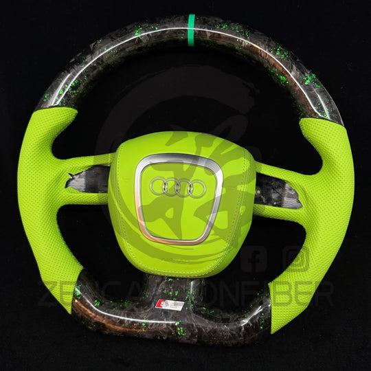 2004-2011 Audi B7/B8 A3/S3/RS3 A4/S4/RS4 A5/S5/RS5 3-spoke Carbon Fiber Steering Wheel Steering Wheels