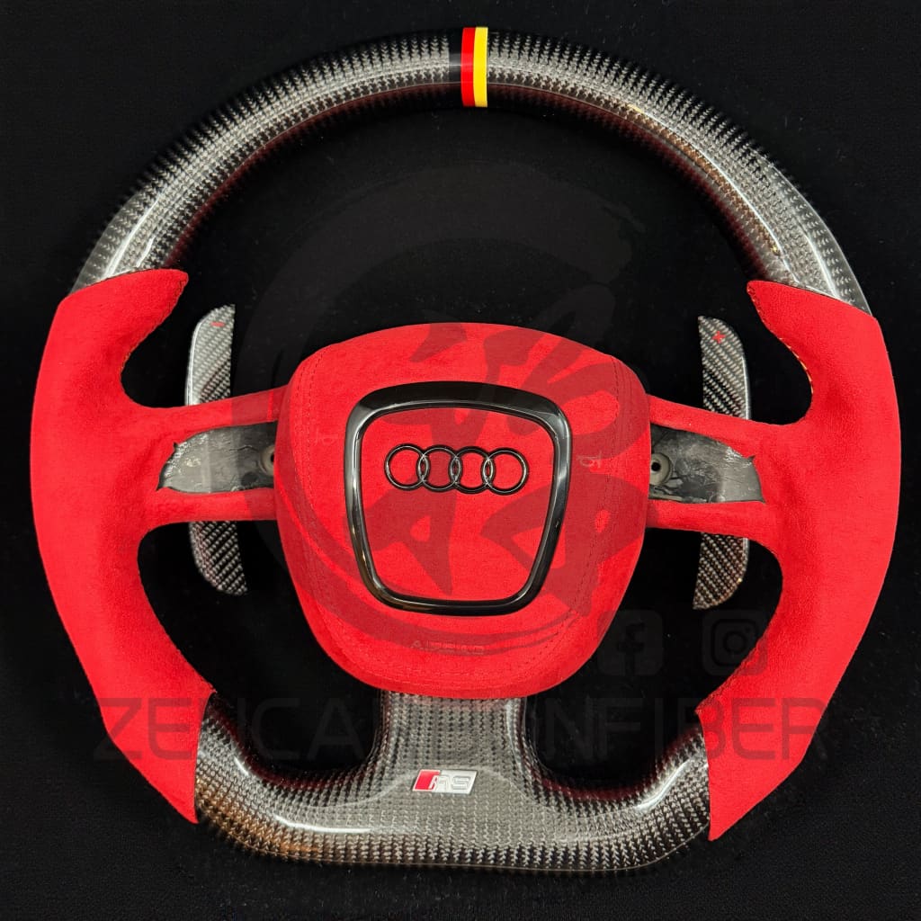 2006-2011 Audi B7/B8 A/S/RS 3/4/5 3-spoke Carbon Fiber Steering Wheel Steering Wheels