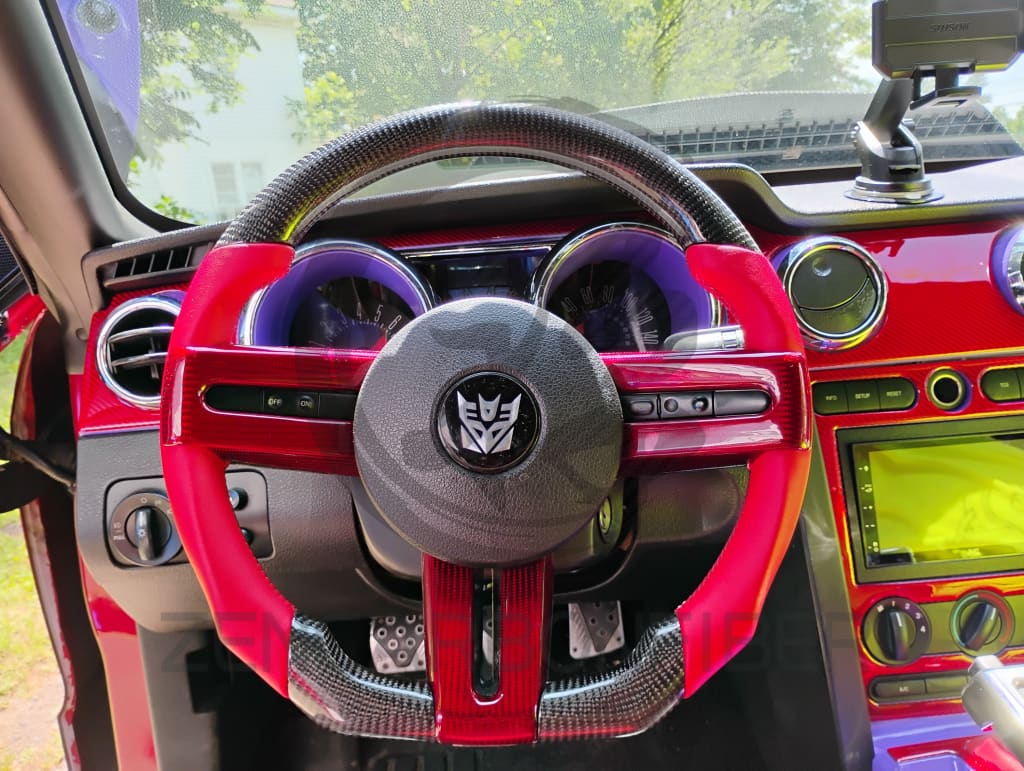 2005-2009 Ford S197 Mustang Carbon Fiber Steering Wheel Steering Wheels