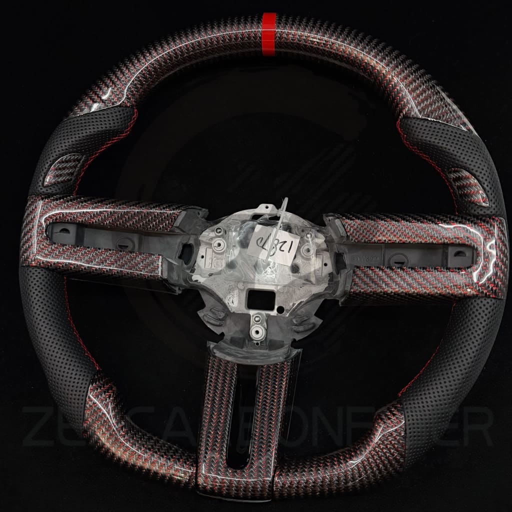 2005-2012 Ford S197 Mustang Carbon Fiber Steering Wheel - Steering Wheels