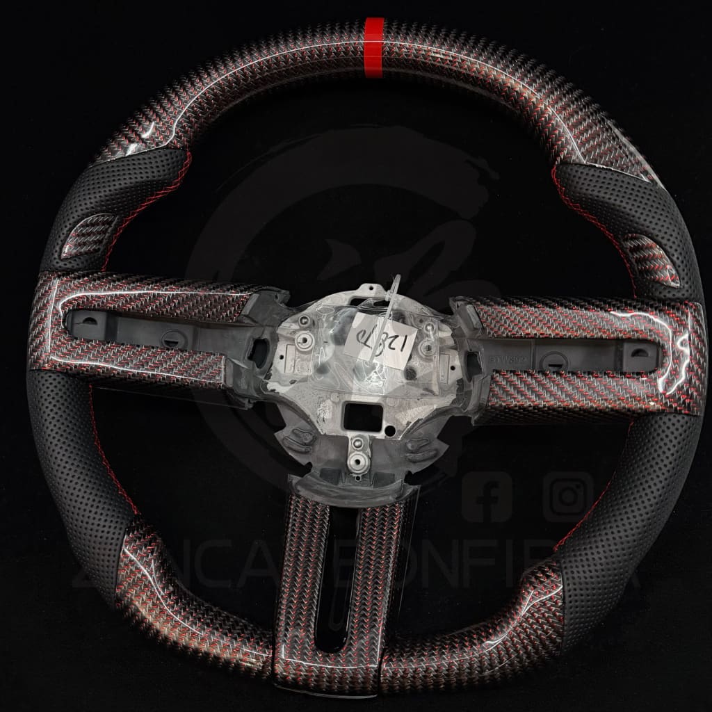 2005-2012 Ford S197 Mustang Carbon Fiber Steering Wheel - Steering Wheels