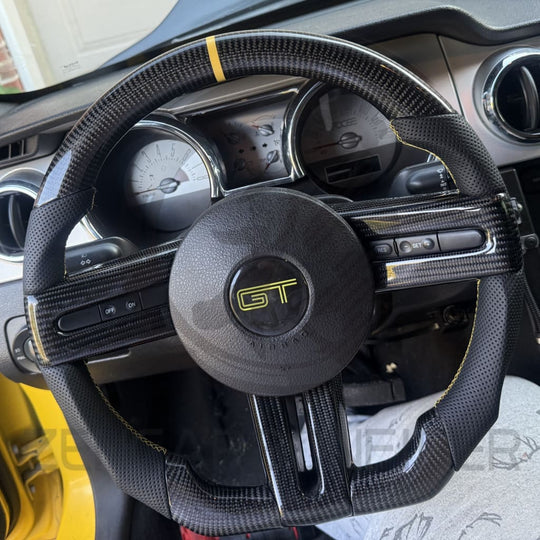 2005-2009 Ford S197 Mustang Carbon Fiber Steering Wheel Steering Wheels