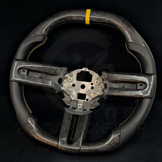 2005-2012 Ford S197 Mustang Carbon Fiber Steering Wheel - Steering Wheels