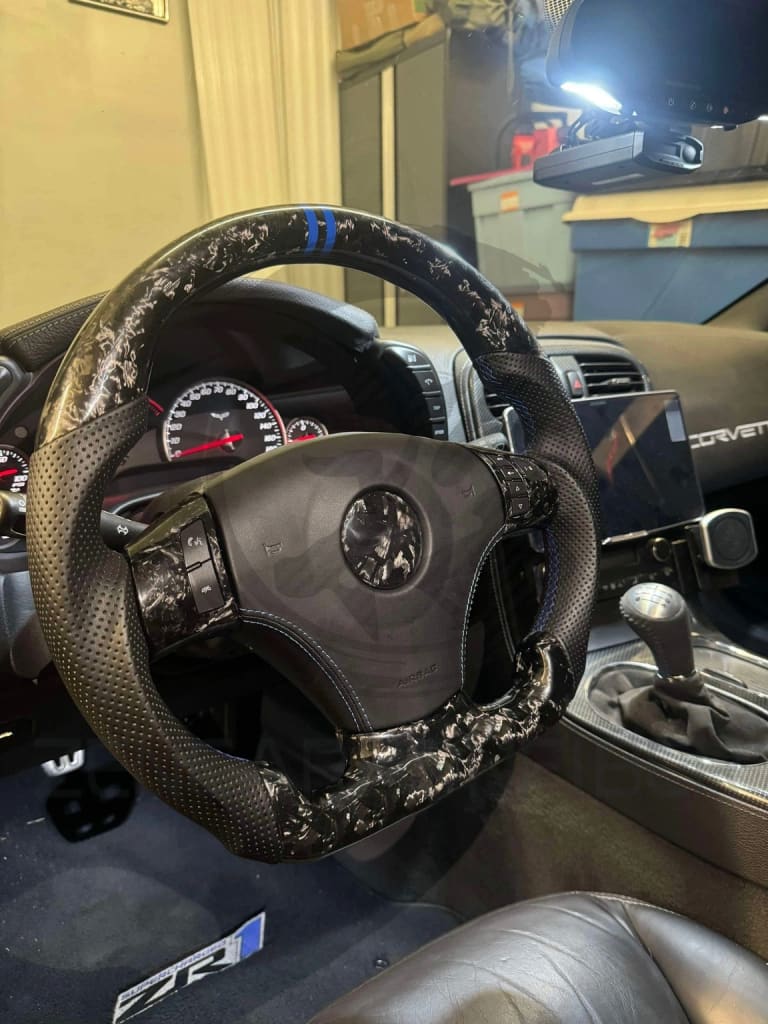 2005-2013 C6 Chevrolet Corvette Carbon Fiber Steering Wheel - Steering Wheels