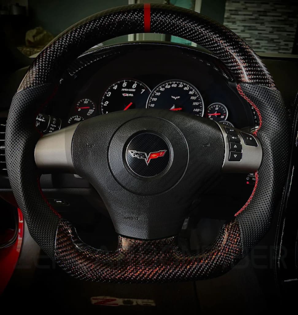 2005-2013 C6 Chevrolet Corvette Carbon Fiber Steering Wheel - Steering Wheels