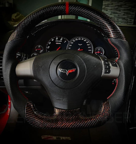 2005-2013 C6 Chevrolet Corvette Carbon Fiber Steering Wheel - Steering Wheels