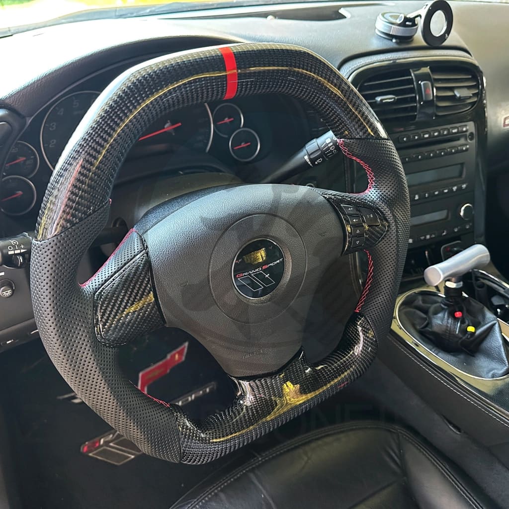 2005-2013 C6 Chevrolet Corvette Carbon Fiber Steering Wheel - Steering Wheels