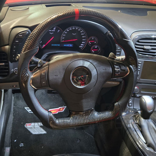 2006-2013 C6 Chevrolet Corvette Carbon Fiber Steering Wheel Steering Wheels