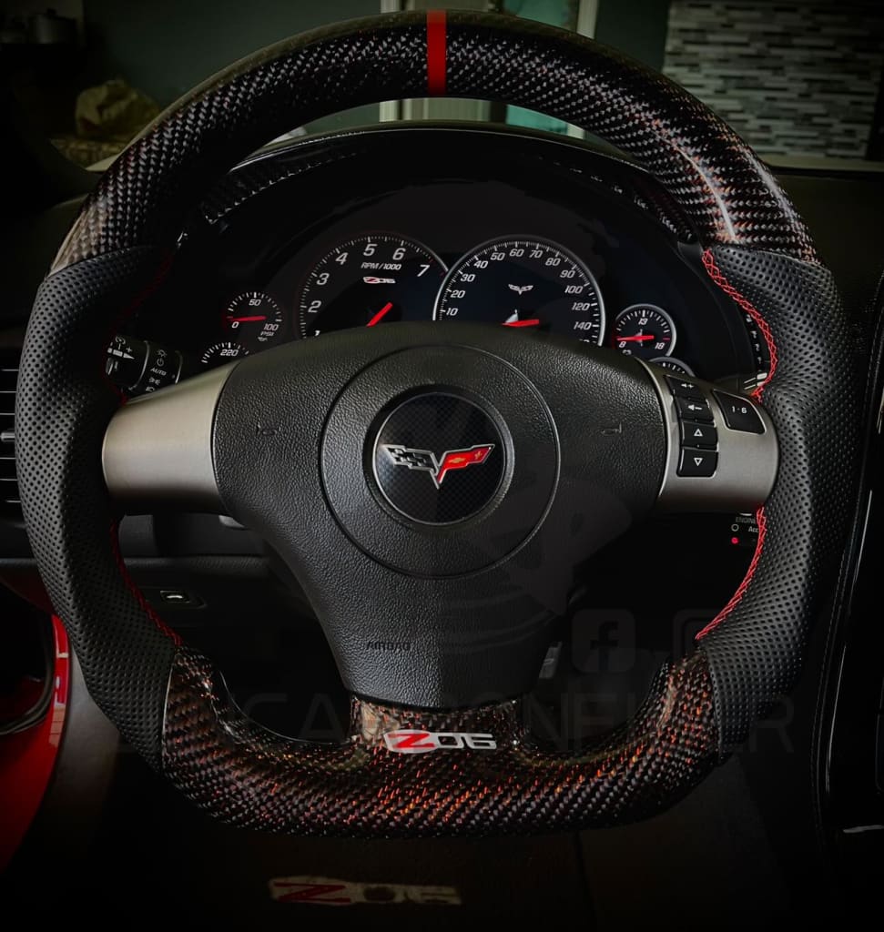 2006-2013 C6 Chevrolet Corvette Custom Carbon Fiber Steering Wheel Steering Wheels