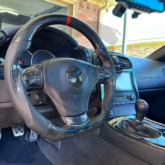 2005-2013 C6 Chevrolet Corvette Carbon Fiber Steering Wheel - Steering Wheels
