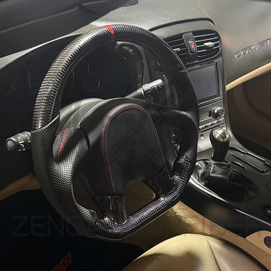 2005-2013 C6 Chevrolet Corvette Carbon Fiber Steering Wheel - Steering Wheels